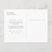 Carte Postale Remerciements | Bazar couleur (Dos)