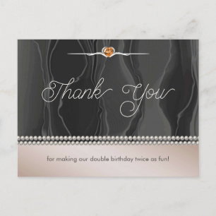 Carte Postale Remerciements d'anniversaire conjoint pour couples