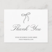 Carte Postale Remerciements de Bow Business (Devant)