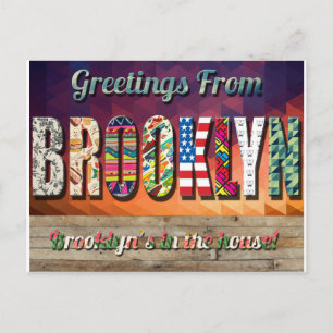 CARTE POSTALE REMERCIEMENTS DE BROOKLYN POSTCARD !