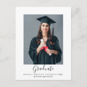 Carte Postale Remerciements de fin d'études avec photo simple (Devant)