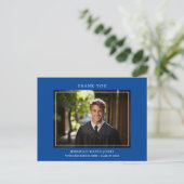 Carte Postale Remerciements de fin d'études avec photo simple mo (Debout devant)