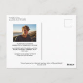 Carte Postale Remerciements de fin d'études avec photo simple mo (Dos)