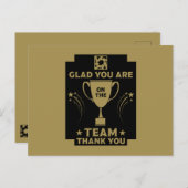 Carte Postale Remerciements de l'équipe d'entreprise (Devant / Derrière)