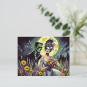 Carte Postale Remerciements de mariage (Debout devant)