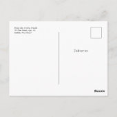 Carte Postale Remerciements de mariage avec étincelles (Dos)