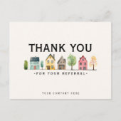 Carte Postale Remerciements de marketing immobilier de recommand (Devant)