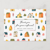 Carte Postale Remerciements de référence immobilière Maisons (Devant)