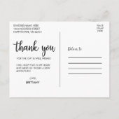 Carte Postale Remerciements de remise de diplôme moderne Photo O (Dos)