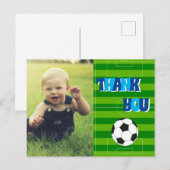 Carte Postale Remerciements Foot Enfants (Devant / Derrière)