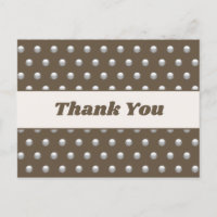 Remerciements Polka Dot Argent Brun Foncé Apprecia