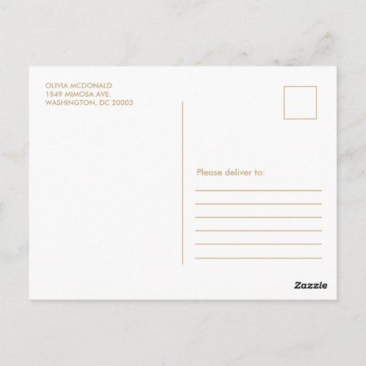 Carte Postale Remerciements pour Baby Shower Ballons Floraux Ros (Dos)