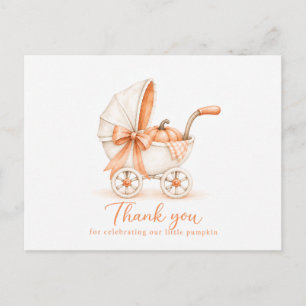 Carte Postale Remerciements pour Baby Shower pour la Petite Citr