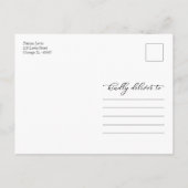 Carte Postale Remerciements pour la garden-party de mariage cham (Dos)