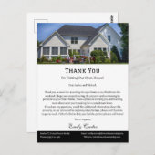 Carte Postale Remerciements pour la visite de la maison ouverte  (Devant / Derrière)