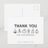 Carte Postale Remerciements pour le marketing de référencement i (Devant / Derrière)