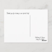 Carte Postale Remerciements pour mariage (Dos)