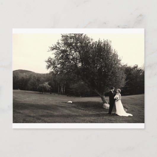 Carte Postale Remerciements pour mariage (Devant)