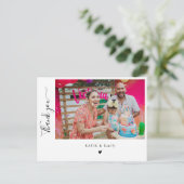 Carte Postale Remerciements pour une fête d'anniversaire avec ph (Debout devant)