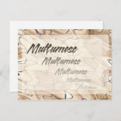 Carte Postale Remerciements répétés en roumain (Devant / Derrière)