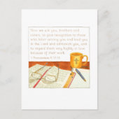 Carte Postale Remercier le Pasteur pour son Appreciation (Devant)