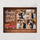 Carte Postale Remercier Reconnaissant Bénis Bois camion de Thank (Devant)