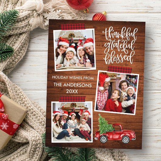 Carte Postale Remercier Reconnaissant Bénis Ruban à Motif Carrea