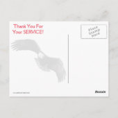 Carte Postale Remercier un aigle vétéran (Dos)