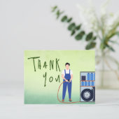 Carte Postale Remercier un mécanicien (Debout devant)