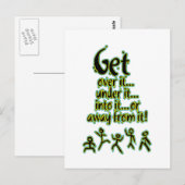 Carte Postale Remets-le au-dessus de la verticale (Devant / Derrière)