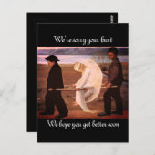 Carte Postale Remets-toi Ange blessé (Devant / Derrière)