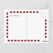 Carte Postale Remets-toi vite avec les petites coccinelles migno (Dos)