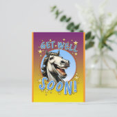 Carte Postale remets-toi vite cheval (Debout devant)