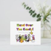 Carte Postale Remettez-vous les bonbons, les t-shirts et les cad (Debout devant)