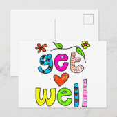 Carte Postale Remettez-vous vite (Devant / Derrière)