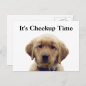 Carte postale Reminder Chipot de contrôle vétérina (Devant / Derrière)