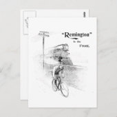 Carte Postale Remington Bicyclettes (Devant / Derrière)