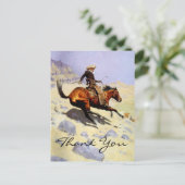 Carte Postale Remington, le cowboy (Debout devant)