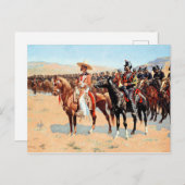 Carte Postale Remington - The Mexican Major, peinture d'art (Devant / Derrière)
