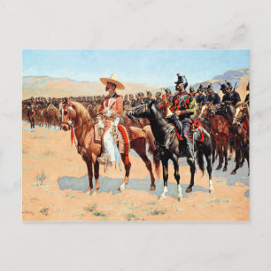 Carte Postale Remington - The Mexican Major, peinture d'art