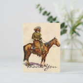 Carte Postale Remington, un cowboy de l'Arizona (Debout devant)