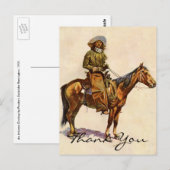 Carte Postale Remington, un cowboy de l'Arizona (Devant / Derrière)