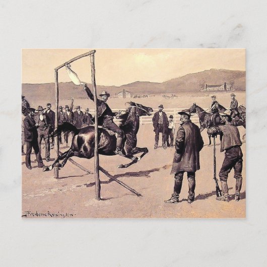 Carte Postale Remington - Un Gander Pull (Devant)