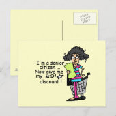 Carte Postale Remise aux seniors (Devant / Derrière)