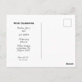 Carte Postale Remise des diplômes de lycée pour fille (Dos)