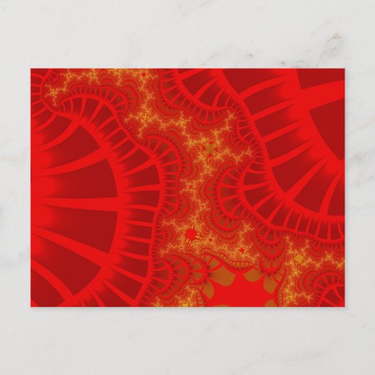 Carte Postale Remix rouge cerise (Devant)