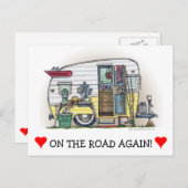 Carte Postale Remorque Camper Shasta RV (Devant / Derrière)