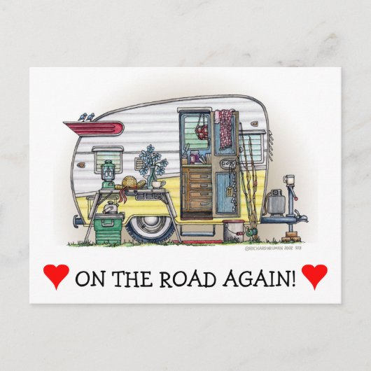 Carte Postale Remorque Camper Shasta RV (Devant)