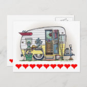 Carte Postale Remorque Camper Shasta RV (Devant / Derrière)