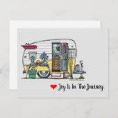 Carte Postale Remorque Camper Shasta RV (Devant / Derrière)